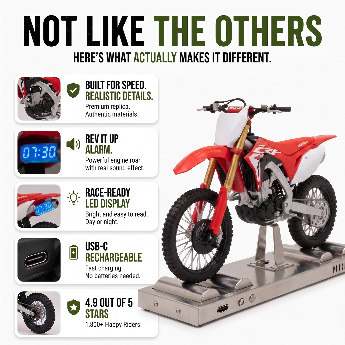 Dirt Bike Alarm Clock