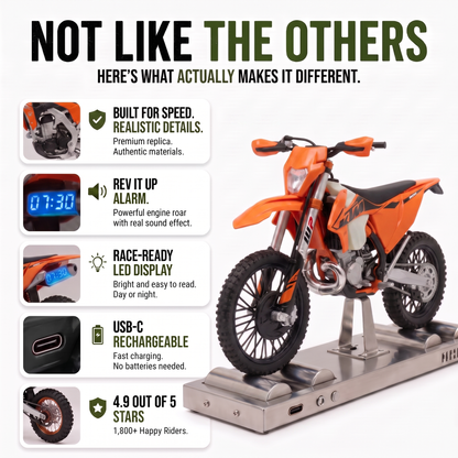 Dirt Bike Alarm Clock