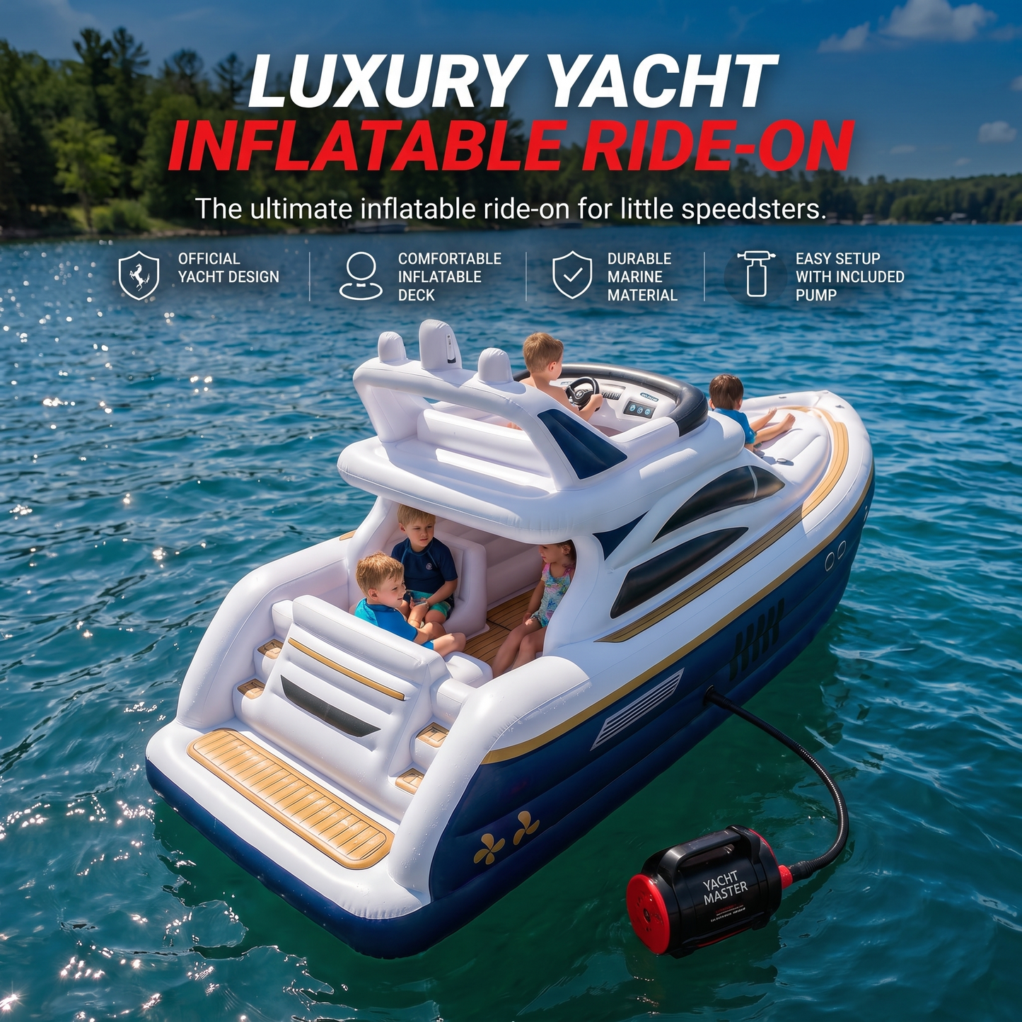 Luxury Motorized Inflatable Yacht